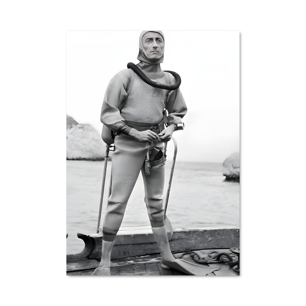 Poster Explorateur des Profondeurs – affiche Plongée sous-marine